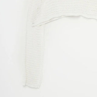 Perforated knit top