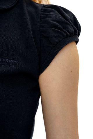 [Moromoro2] Slim Fit Polo Tee with Webbing  Placket