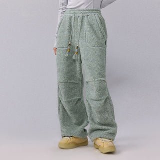 [Monterest] Sherpa Fleece Beaded Drawstring Pants