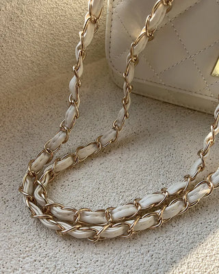 Classic buckle quilted mini chain shoulder bag