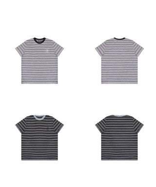 [MASONPRINCE] Reverse Seam Striped Tee