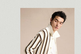 [CULTUM] Relaxed Fit Openwork Knit Cardigan