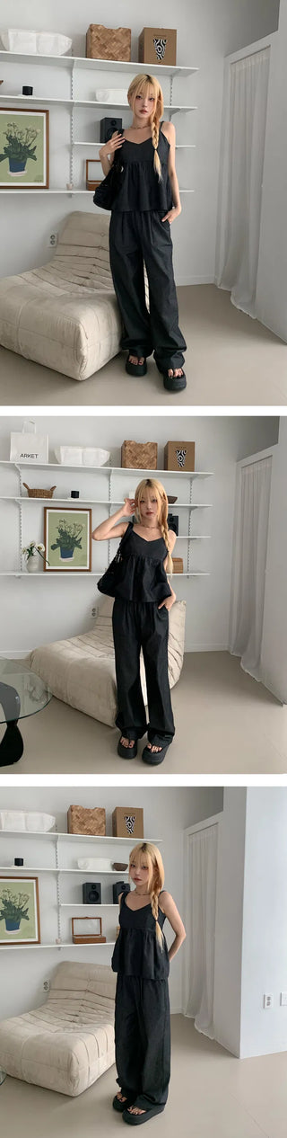 Raw jumpsuit set - 2 colors