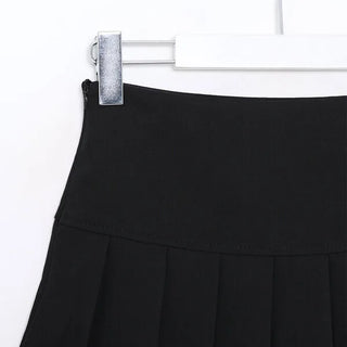 Pleated mini skirt