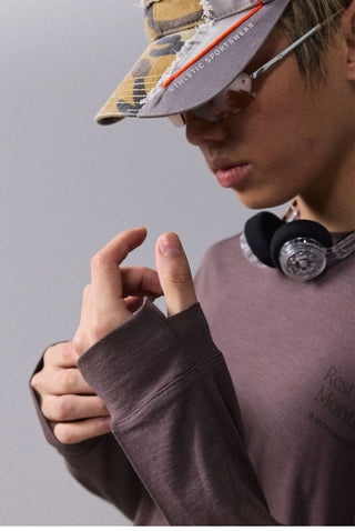 [Monterest] Merino Wool Blend Relaxed Long Sleeve Tee