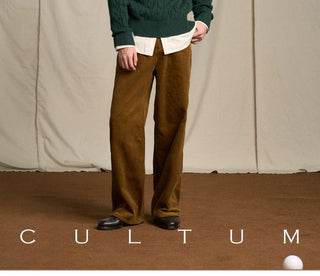 [CULTUM] Ivy Style Cable Knit Crewneck Sweater
