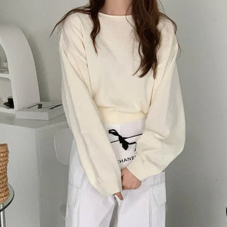 Boat neck knit top