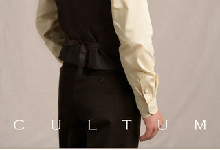 [CULTUM] 1930s Wool Blend Twill 4-Pocket Vest