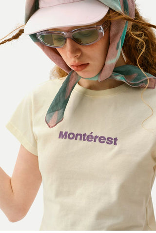[Monterest] Slim Fit Logo Crewneck T-Shirt