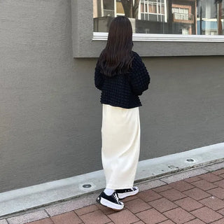Simple ribbed long dress