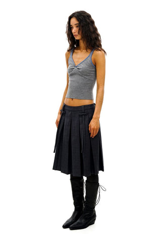 [Moromoro2] Collegiate Tailored Blazer and Pleated  Skirt Set