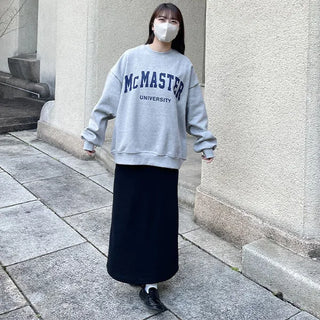 Fleece-lined printed sweatshirt