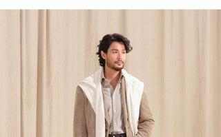 [CULTUM] Knitted Corduroy Blazer