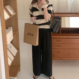 Wide banded pants