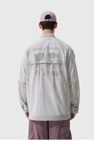 [Monterest] Water Repellent Lightweight Snap Shirt