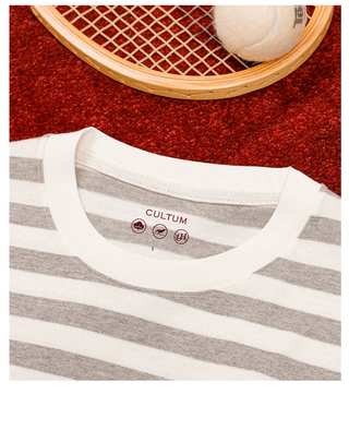 [CULTUM] Stripe Short-Sleeve Tee