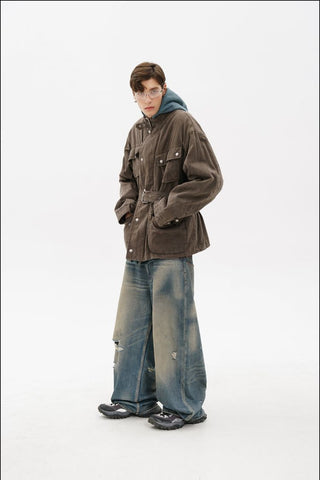 [MASONPRINCE] Layered Sweatshirt Set