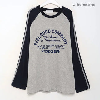 Raglan bicolor long-sleeve T-shirt