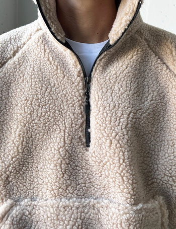 Bear Heavy Fleece Half-Zip Padded Jacket (3 colors)