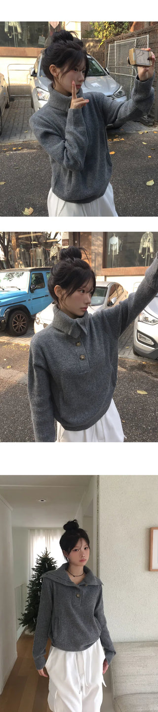 Repeated Open Pocket Knitwear - 2 colors