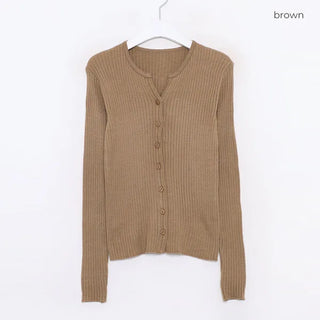 Ribbed cardigan
