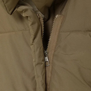 High-neck oversized down vest