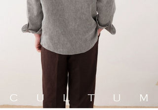 [CULTUM] Linen Half Placket Shirt