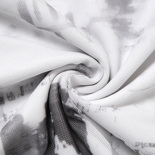 Cowl neck halter self tie irregular print mini dress