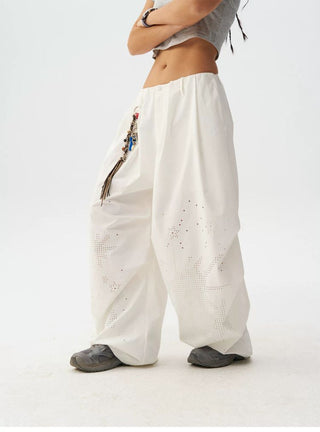 [Monterest] Quick-Dry Burnout Wide Leg Pants