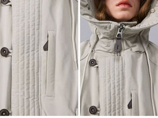 [Monterest] N2B Hooded Down Jacket with Fur Trim