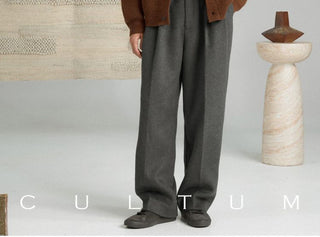 [CULTUM] Wool Collar Button Cardigan