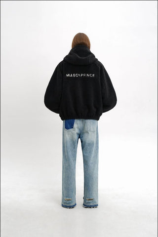 [MASONPRINCE] Fleece Hooded Jacket