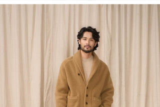 [CULTUM] Wool Shawl Collar Cardigan