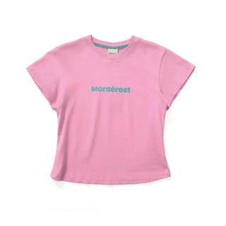 [Monterest] Slim Fit Logo Crewneck T-Shirt