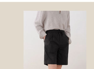 [CULTUM] Cotton Drawstring Shorts