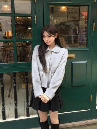 (Pleated skirt with built-in inner shorts)