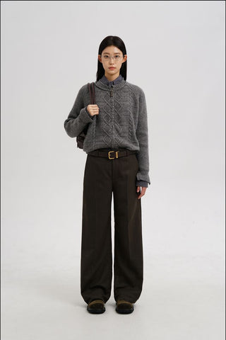 [MASONPRINCE] Cable Knit Cardigan