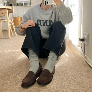 Ribbed long socks