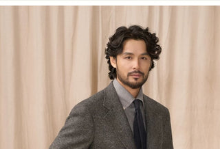 [CULTUM] Wool Herringbone Neapolitan Suit