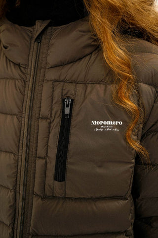 [Moromoro2] Lace Trim Hooded Down Jacket /  Vest