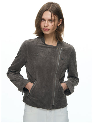 [NECY] Vintage Suede Short Jacket