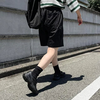 nylon cargo half pants