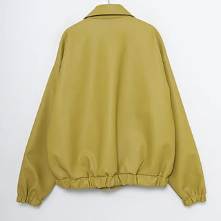 mirage balloon leather jacket