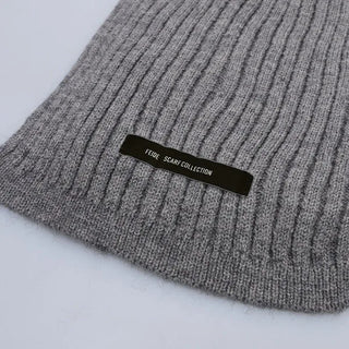Rib-knit scarf