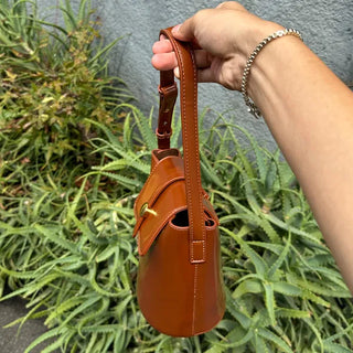 Cylinder Leather Bag