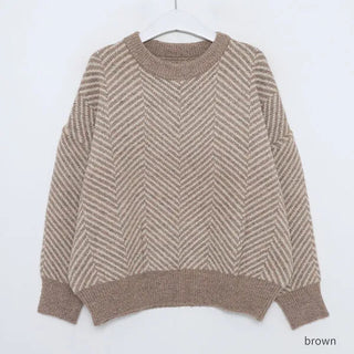 Herringbone Round Knit