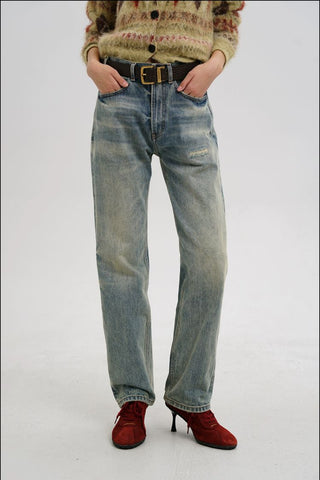 [MASONPRINCE] Distressed Denim Pants