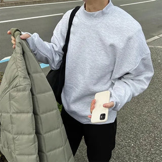 Half-neck warmer sweatshirt