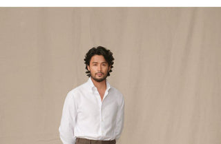 [CULTUM] Italian Pointed Collar Button-Down Shirt