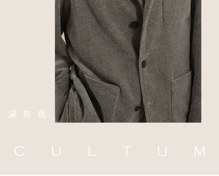 [CULTUM] Velvet French Blazer Jacket